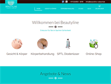 Tablet Screenshot of beautyline-rosbach.de